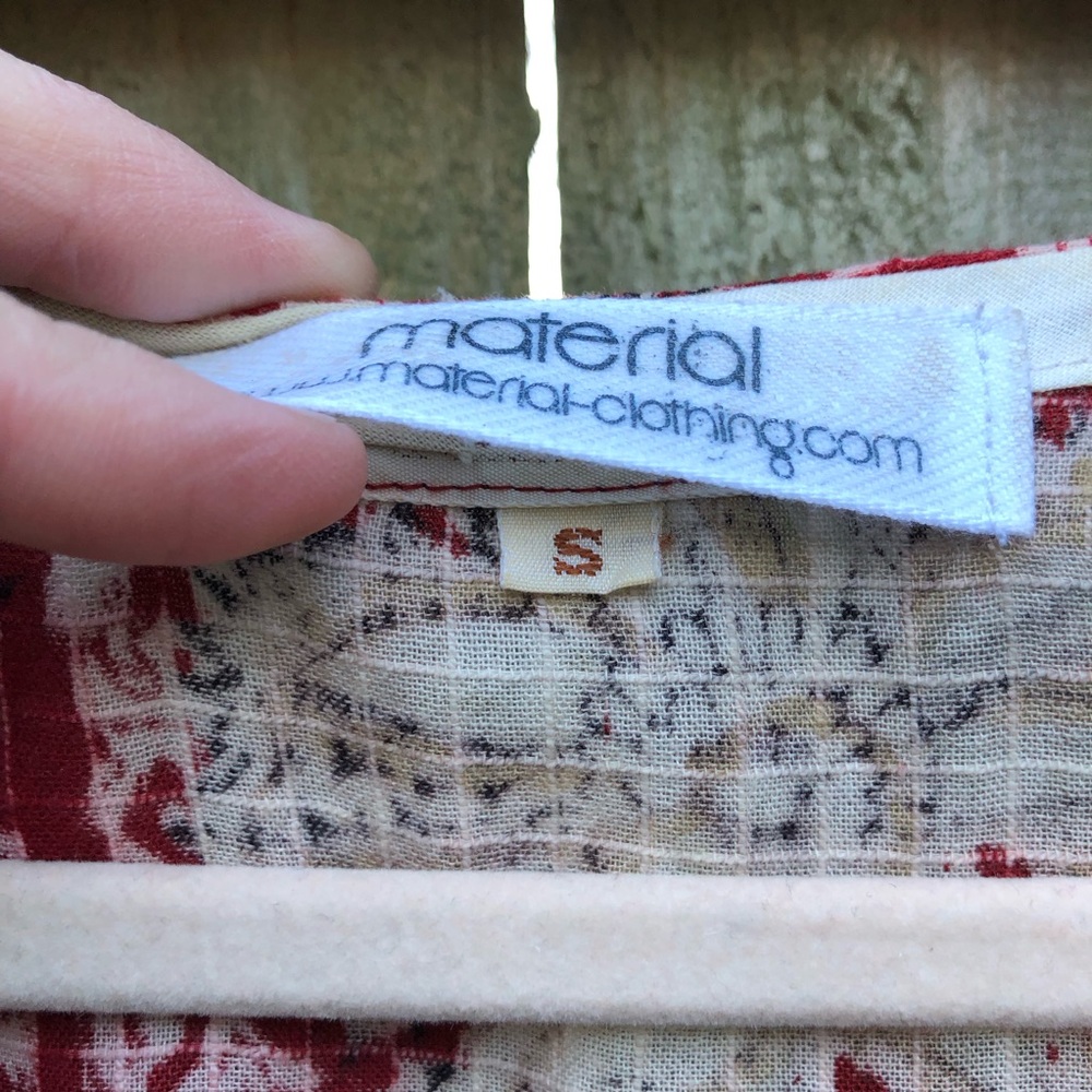 Patchwork Multiprint Midi Dress Material Clothing… - image 6